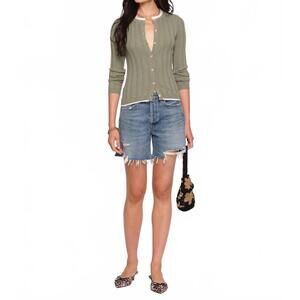 NEW HEARTLOOM tommy long sleeve cardi sweater in sage